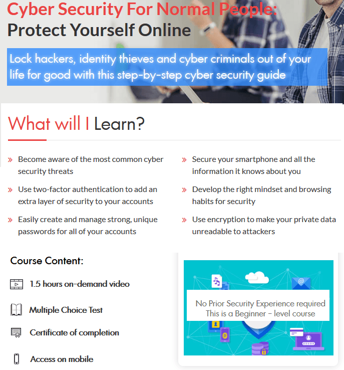 Cheap Antivirus Cyber Security Course For Normal People: How To Protect Yourself Online - InterSecure 